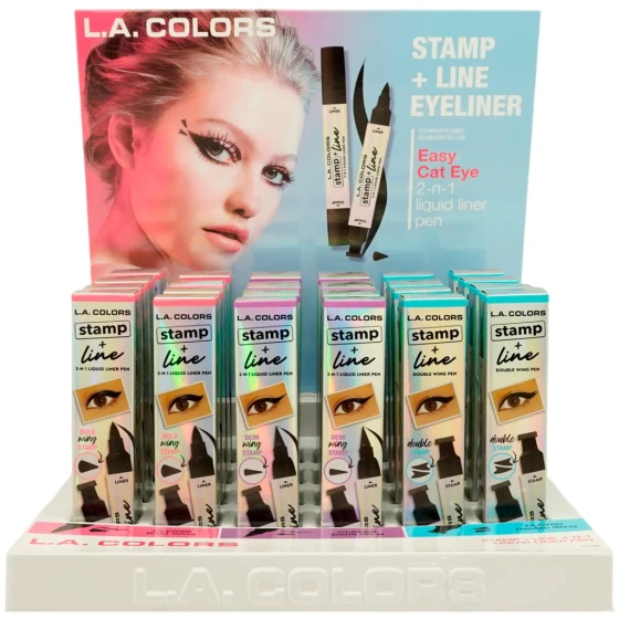 STAMP AND LINE 2 IN 1 LIQUID LINER PEN DISPLAY