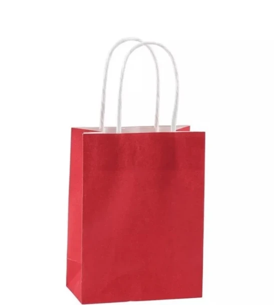 RED 3 CRAFT BAGS 8 X 10 X 4.75 INCH
