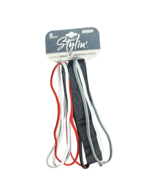 STYLIN HAIR HEAD BND 8 PCS
