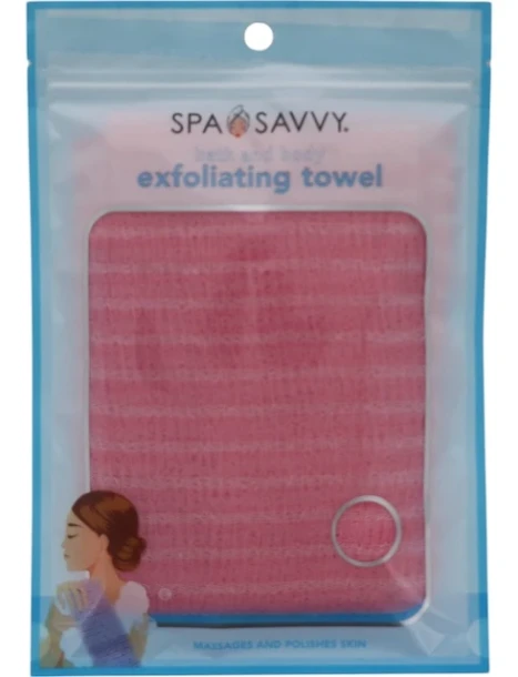 SPA SAVY BATH AND BODY EXFOLIATING TOWL