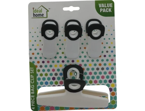 4 PIECE BAG CLIP SET