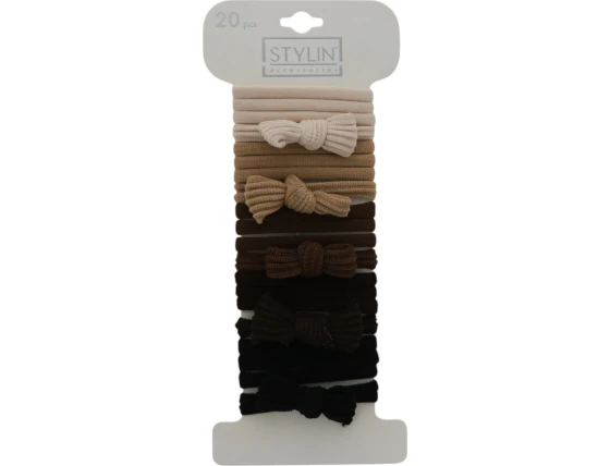 STYLIN ACCESSORIES HAIR TIES 20 PCS