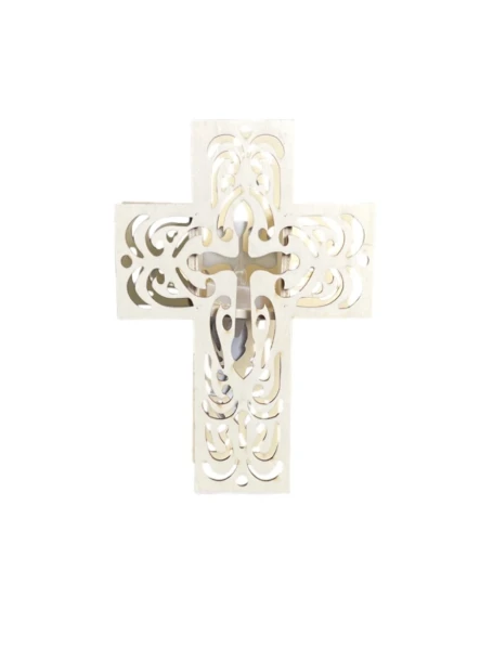 WOODEN CROSS x TEA LIGHT