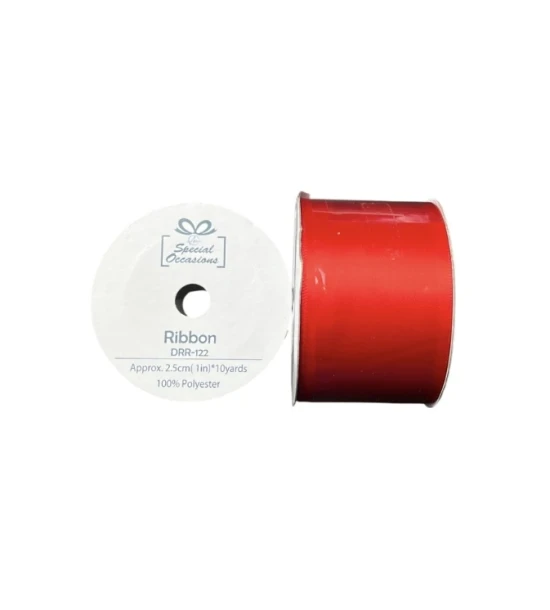 2IN X 3 YARDS RIBBON RED