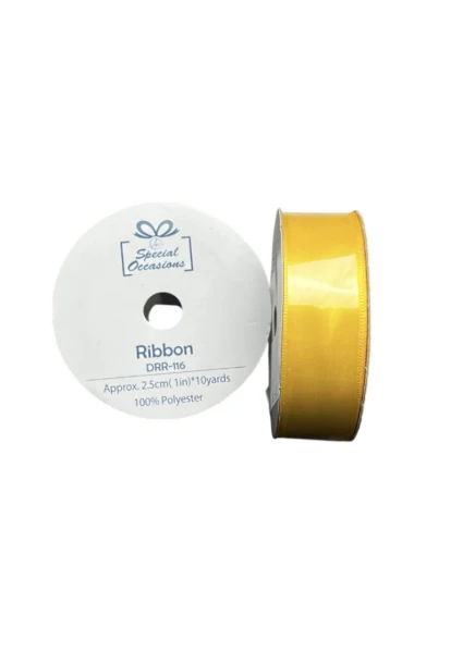 1IN X 10 YARDS RIBBON YELLOW