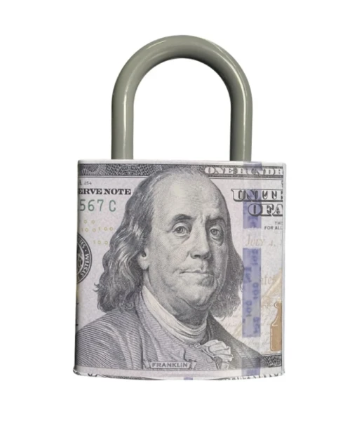 TIN SAVING LOCK BANK