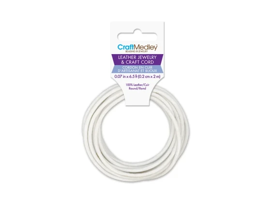 LEATHER CORD 2MM ROUND NATURAL XXX