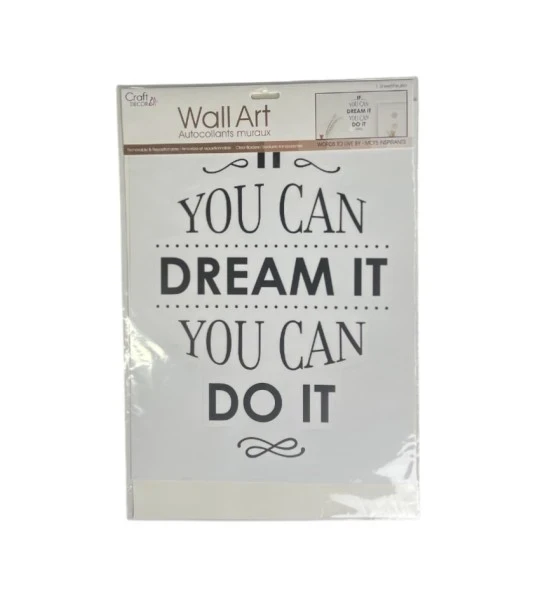 WALL ART  "IF YOU CAN DREAM IT YOU CAN DO IT" ddd