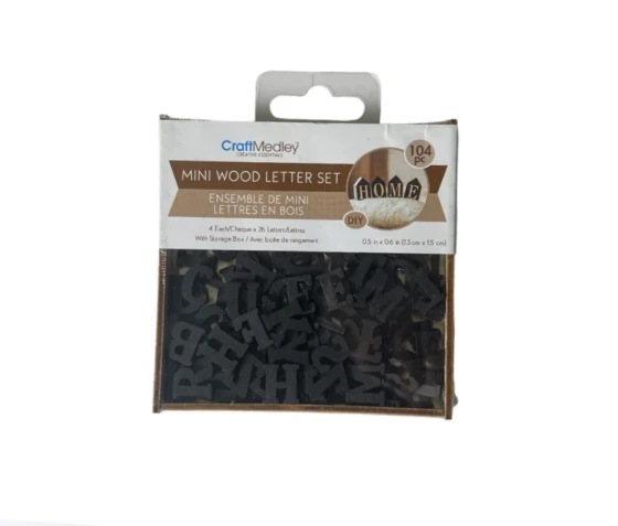 MINI LETTER BOX SET 104PC BLACK