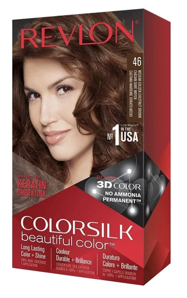 REVLON 46 MEDIUM GOLDEN CHESNUT BROWN