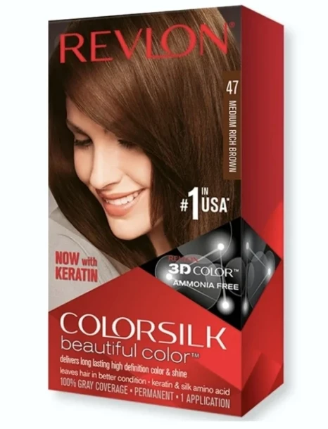 REVLON 47 MEDIUM RICH BROWN