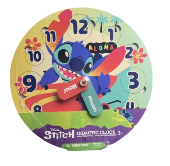 STITCH DIDACTIC CLOCK