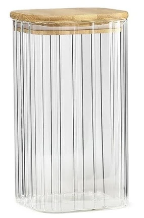 BOROSLICATE JAR BAMBOO SQUARE 1.5L