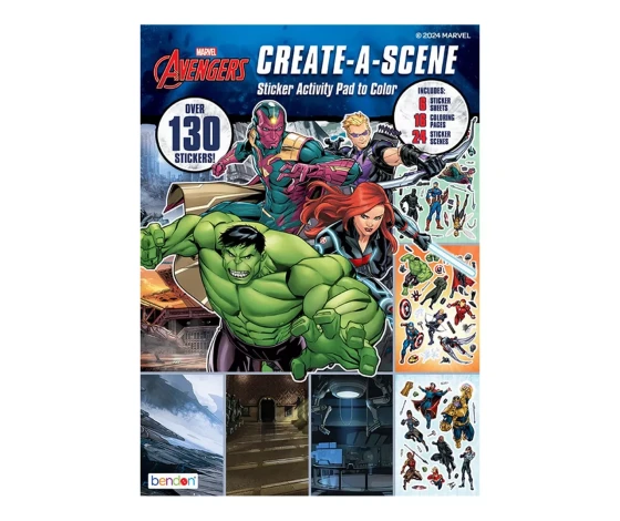 MARVEL AVENGERS CREATE A SCENE ACTIVITY PAD