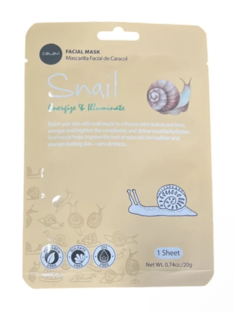 SNAIL ENERGIZE AND ILLUMINATING FACIAL MASK