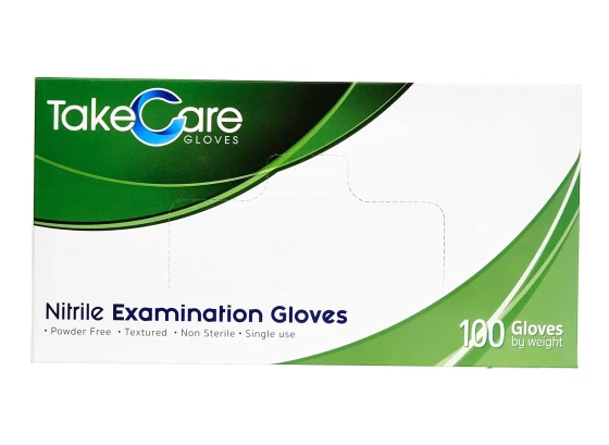 MEDIUM NITRILE EXAMINATION GLOVES 100 PACK