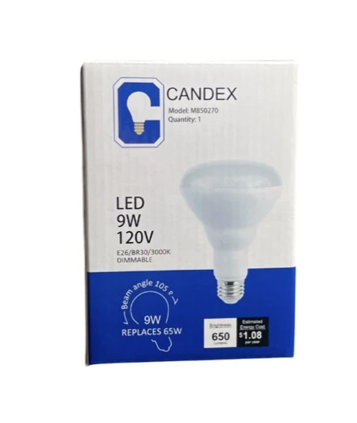 LED 9W 120 V LIGHT BULB