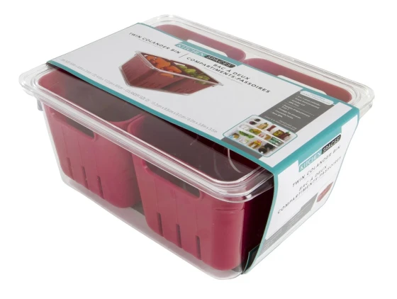 KITCHEN SPACES TWIN COLANDER BIN 8.8 X 6.8 X 3.9 INCH