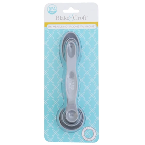 5 PACK MEASURING SPOONS WITH MAGNET