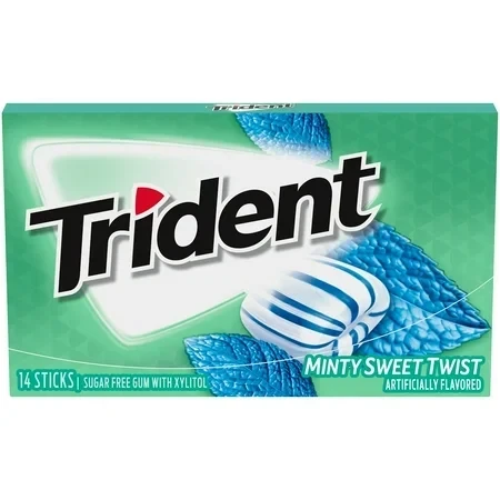 TRIDENT MINTY SWEET TWIST GUM