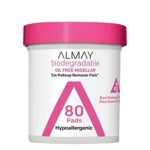 ALMAY BIODEGRADABLE OIL FREE MICELLAR 80 PADS