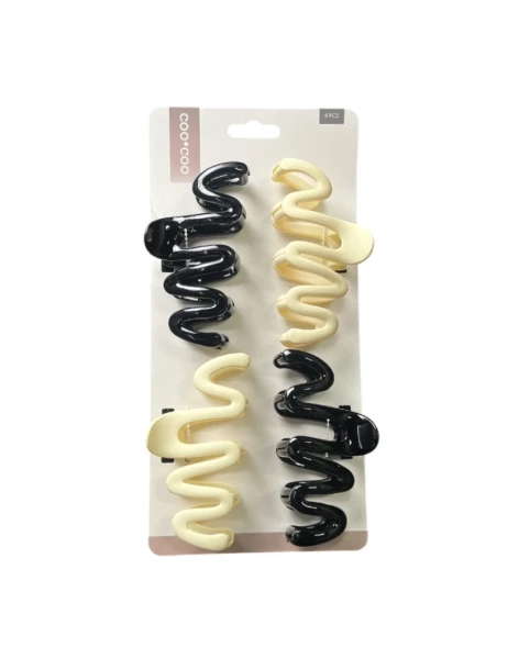 HAIR CLIPS 4 PACK