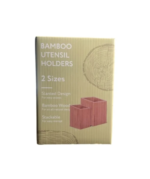 BAMBOO UTENSIL HOLDERS 2 SIZES