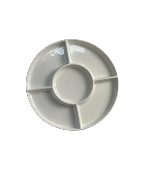 ROUND SERVING DISH
