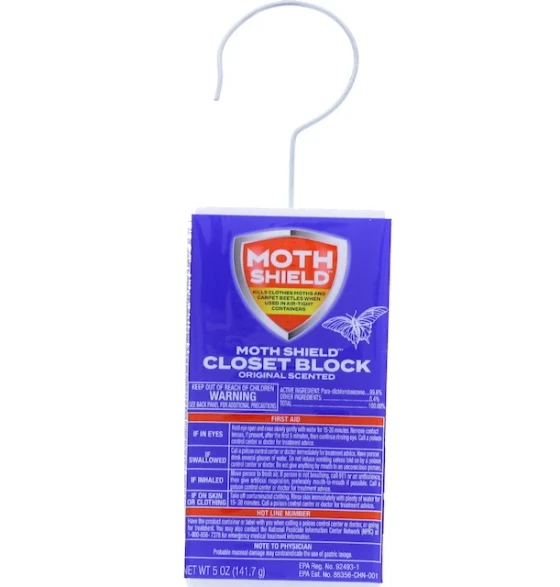 MOTH SHIELD CLOSET BLOCK 5 OZ
