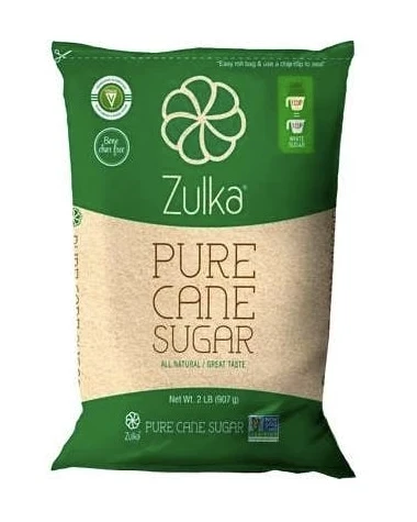 ZULKA PURE CANE SUGAR 2 POUND