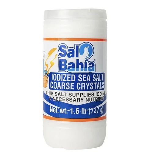 SAL BAHIA IODIZED SEA SALT COARSE CRYSTALS 1 POUND