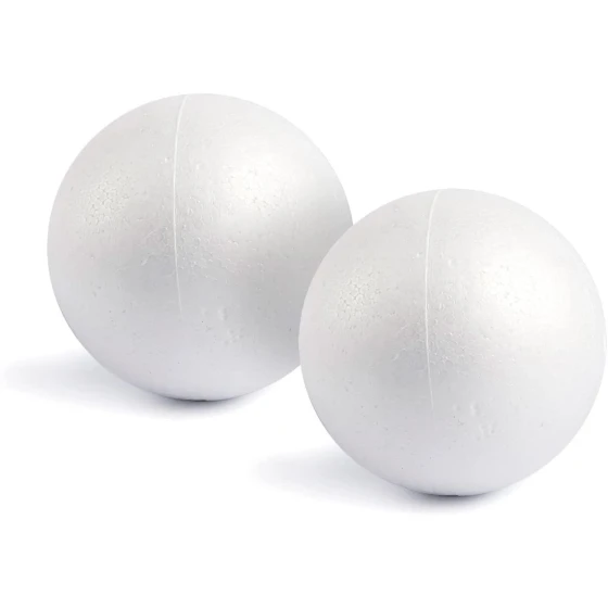 FOAM HALF BALLS 4 COUNT APPROX 4 INCH