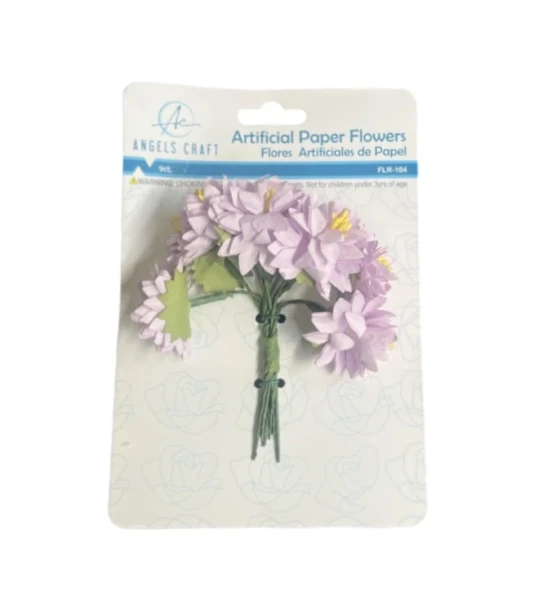 ARTIFICIAL PAPER FLOWER 9 COUNT