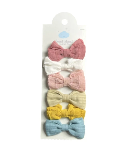 6 PACK HAIR BOW LITTLE KID