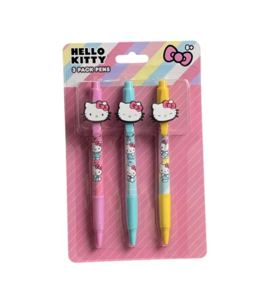HELLO KITTY 3 PACK PENS