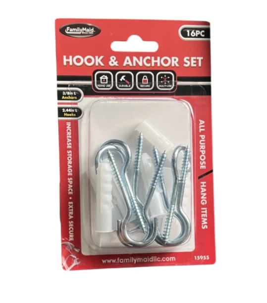 HOOK AND ANCHOR SET 16 PC