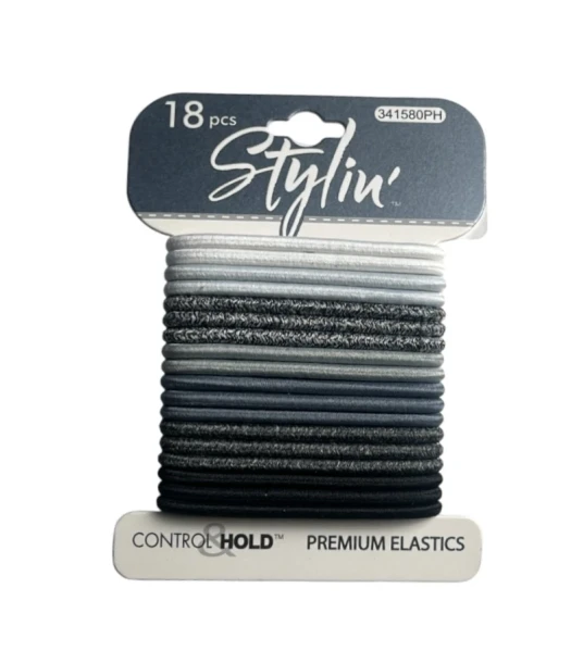 STYLIN PREMIUM ELASTICS 18 PCS