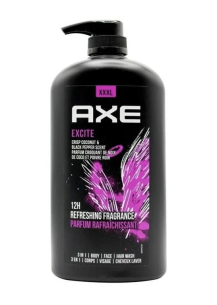 AXE XXL EXCITE 12 H REFRESHING FRAGRANCE 3 IN 1 33.8 FL OZ