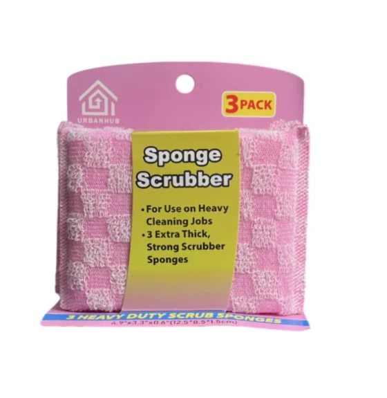 SPONGE SCRUBBER 3 PACK ppp