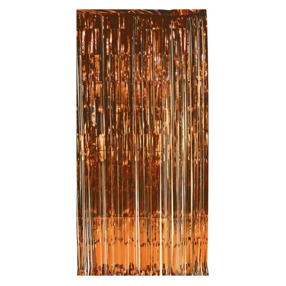 ORANGE FOIL DOOR CURTAIN
