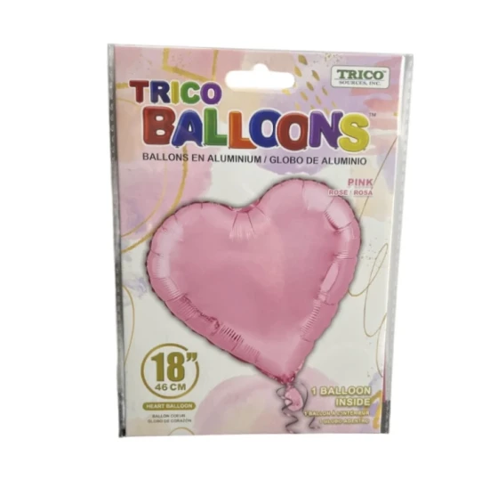 PINK HEART 18 INCH BALLOON