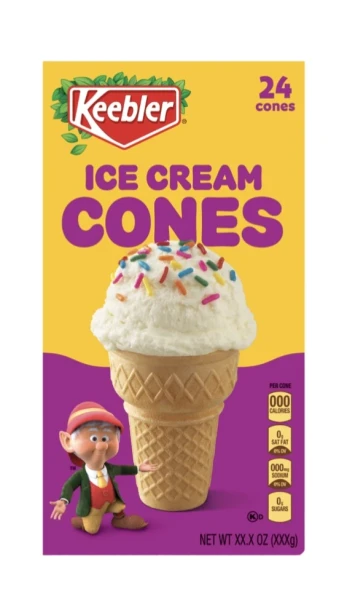 KEEBLER ICE CREAM CONES 24 COUNT
