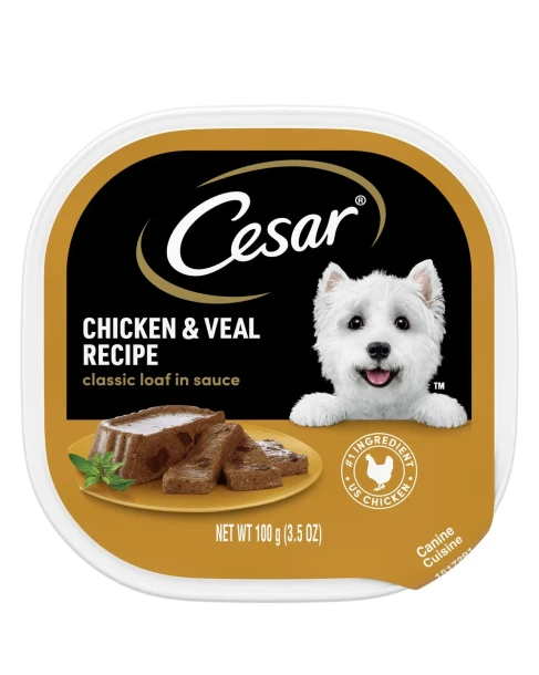 CESAR HAM AND EGG FLAVOR WITH POTATO AND CHEESE 100 G