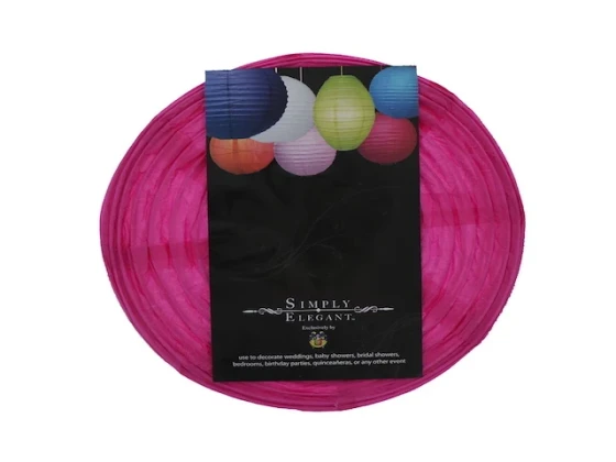 8 INCH PAPER LANTERN FUSHIA SMALL