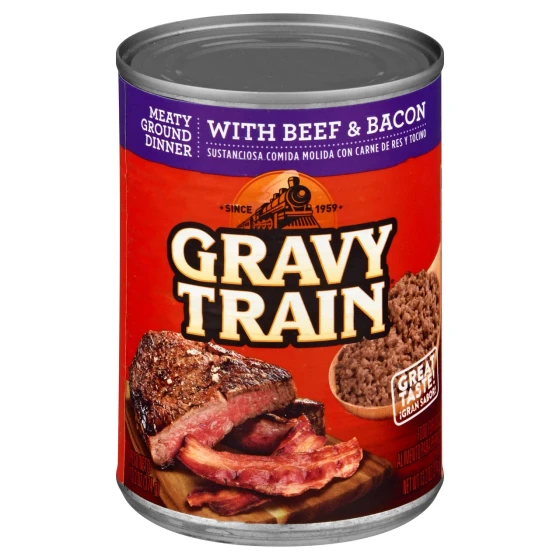 GRAVY TRAIN WITH BEEF AND BACON