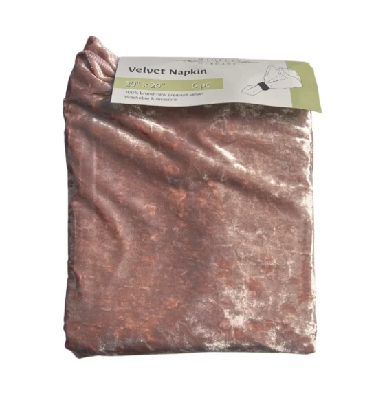 VELVET TABLE NAPKIN 20 X 20 INCH
