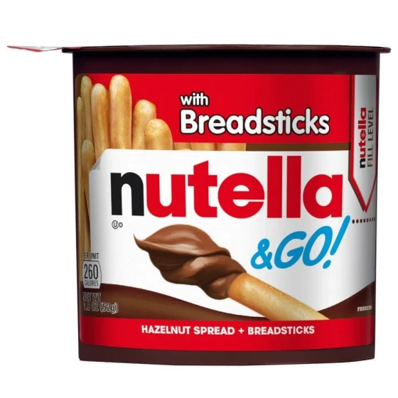 NUTELLA AND GO WITH BREADSTICKS