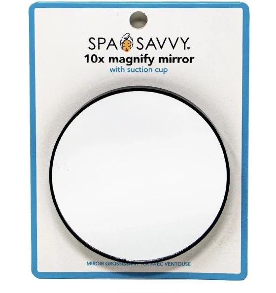 SPA SAVVY 10 X MAGNIFY MIRROR WITH SUCTION CUP