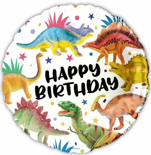 HAPPY BIRTHDAY DINOSAUR BALLOON