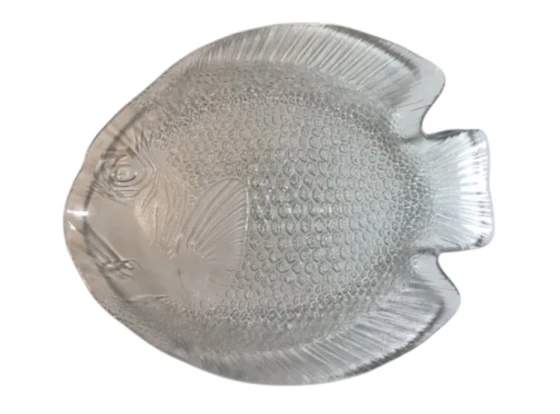 GLASS PLATE FISH DESIGN